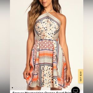 LULU HALTER MINI DRESS